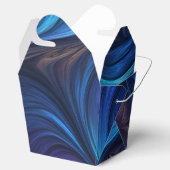 Farbiges blaues Muster Geschenkschachtel (Geöffnet)