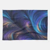 Farbiges blaues Muster Geschirrtuch (Horizontal)