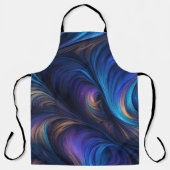 Farbiges blaues Muster Schürze (Vorderseite)
