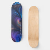 Farbiges blaues Muster Skateboard (Vorderseite)