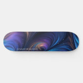 Farbiges blaues Muster Skateboard (Horizontal)