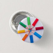 Farbiges Bleistift-Button Button (Vorne & Hinten)