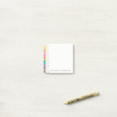 Farbiges Bleistift-Licht Post-it Klebezettel (Auf Schreibtisch)