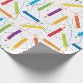 Farbiges Bleistift-Packpapier Geschenkpapier (Ecke)