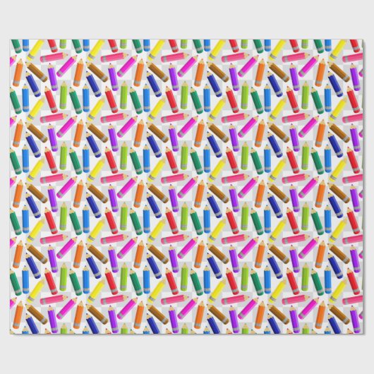 Farbiges Bleistift-Packpapier Geschenkpapier (Flach)