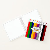 Farbiges Bleistift-Sketch-Notebook Notizblock (Innenseite)