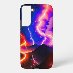Farbiges Blitzgebirge Eins Samsung Galaxy Hülle