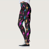 Farbiges Blitzmuster  Leggings (Links)