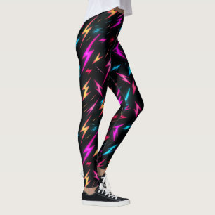 Farbiges Blitzmuster  Leggings