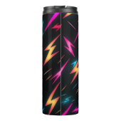 Farbiges Blitzmuster Thermosbecher (Rückseite)