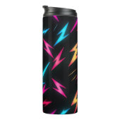 Farbiges Blitzmuster Thermosbecher (Nach rechts gedreht)