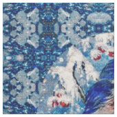 Farbiges Bluebird-Fabric Stoff (Nahaufnahme)