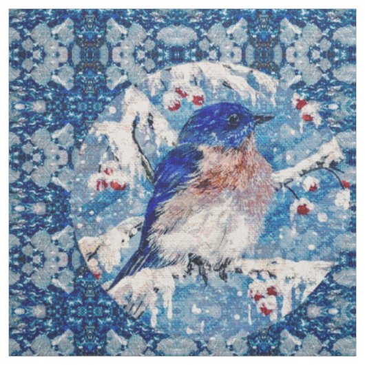 Farbiges Bluebird-Fabric Stoff (Muster)