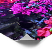 Farbiges Blume-Poster Poster (Ecke)