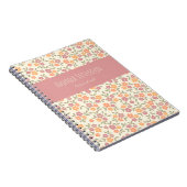 Farbiges Blumen Notizbuch Notizblock (Rechte Seite)