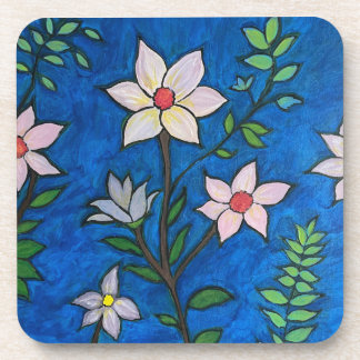Farbiges Blumen-Set Untersetzer 6er