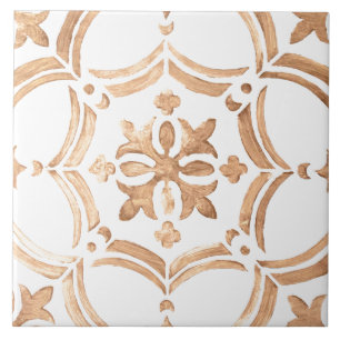 Farbiges Blumendesign Fliese