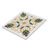 Farbiges Blumendesign Fliese (Seite)