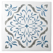 Farbiges Blumendesign Fliese (Vorderseite)