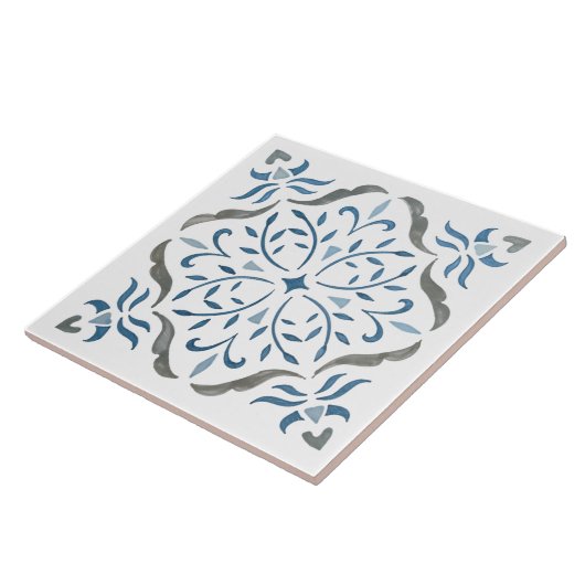 Farbiges Blumendesign Fliese (Seite)