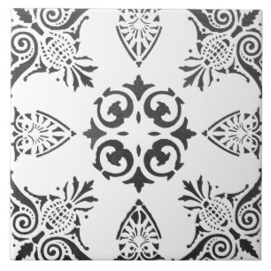 Farbiges Blumendesign Fliese