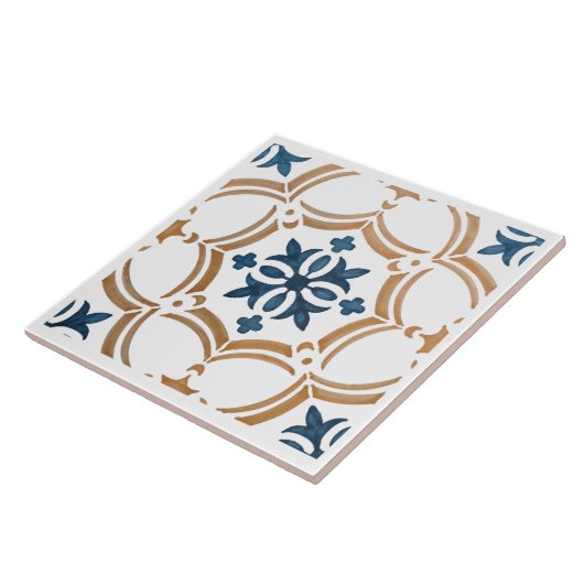 Farbiges Blumendesign Fliese (Seite)