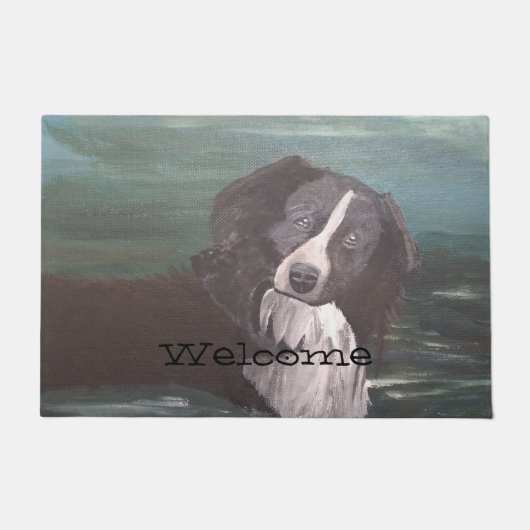 Farbiges Blumendesign Fußmatte (Vorderseite)