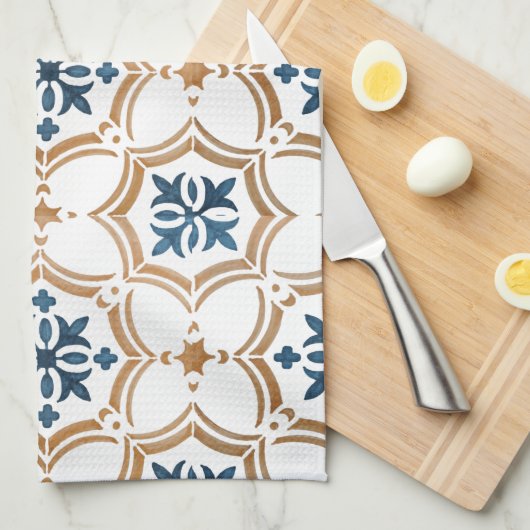 Farbiges Blumendesign Geschirrtuch (Viertel Falte)