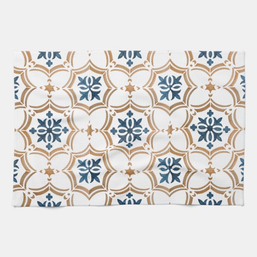 Farbiges Blumendesign Geschirrtuch (Horizontal)