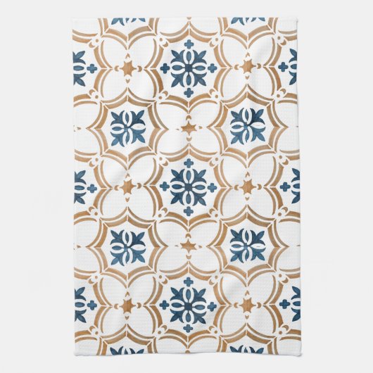 Farbiges Blumendesign Geschirrtuch (Vertikal)