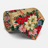 Farbiges Blumendesign Krawatte (Gerollt)