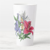 farbiges Blumendesign Milchtasse (Vorderseite)