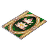 Farbiges Blumendesign Notizblock (Linke Seite)