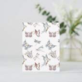 Farbiges Blumendesign Postkarte (Stehend Vorderseite)