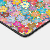 Farbiges Blumendesign Schreibtischunterlage (Ecke)