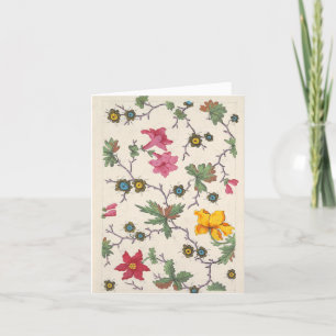 Farbiges, blumengeschmücktes Design Dankeskarte