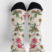 Farbiges, blumengeschmücktes Design Socken (Oben)
