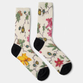 Farbiges, blumengeschmücktes Design Socken (Rechts)