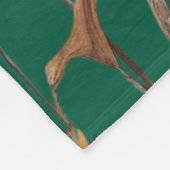 Farbiges Blumenmotiv Fleecedecke (Ecke)