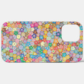 FARBIGES BLUMENMUSTER BOTANISCH Case-Mate iPhone HÜLLE (Rückseite (Horizontal))