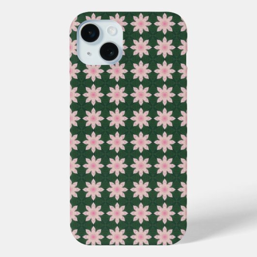 Farbiges Blumenmuster Case-Mate iPhone Hülle (Rückseite)