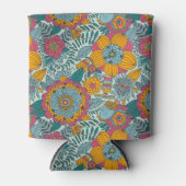 Farbiges Blumenmuster Dosenkühler (Vorderseite)