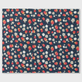 farbiges Blumenmuster Faltpapier Geschenkpapier (Flach)