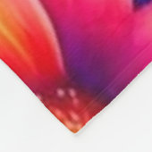 Farbiges Blumenmuster Fleecedecke (Ecke)