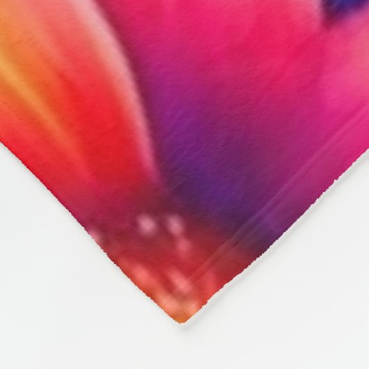 Farbiges Blumenmuster Fleecedecke (Ecke)