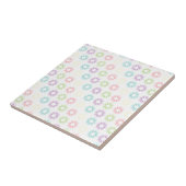 Farbiges Blumenmuster Fliese (Seite)