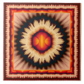 Farbiges Blumenmuster Fliese (Vorderseite)