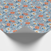 Farbiges Blumenmuster Geschenkpapier (Ecke)