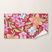 Farbiges Blumenmuster Handtuch (Handtuch)