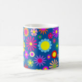 Farbiges Blumenmuster Kaffeetasse (Mittel)